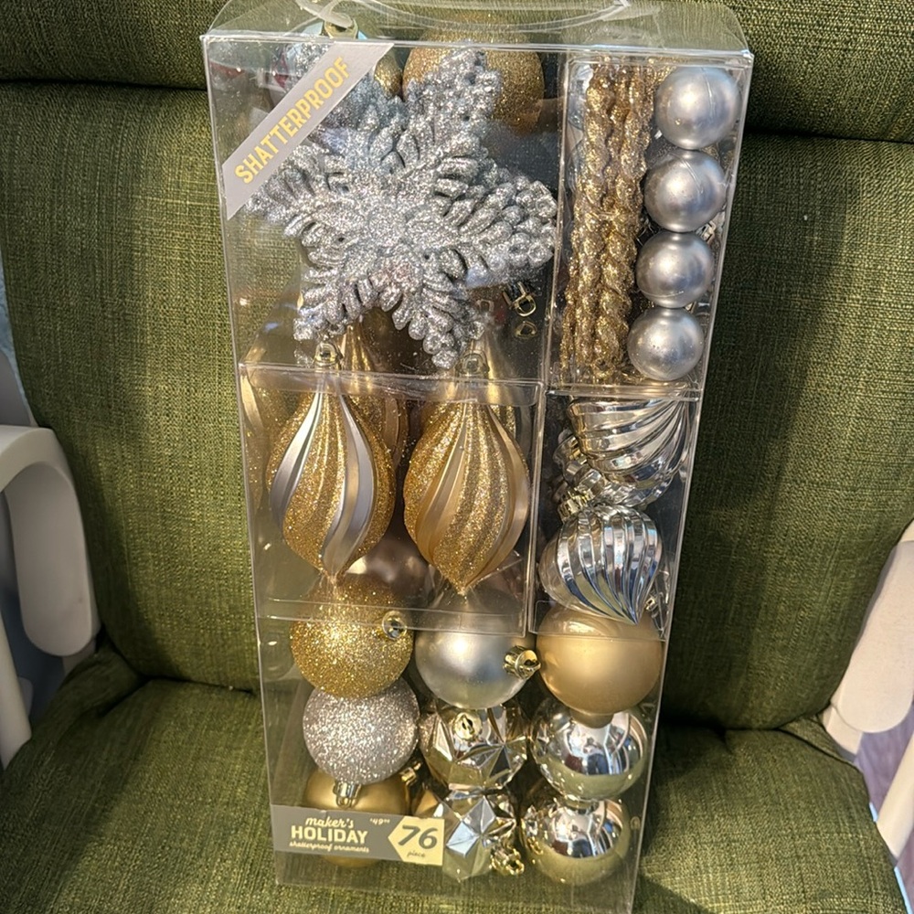 Maker’s Holiday Shaterproof Ornaments - Set of 76